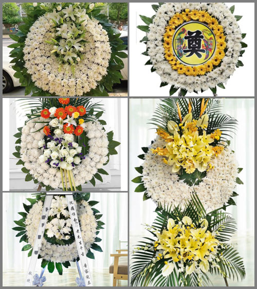 山东济宁微山县夏镇街道纸坊前村花圈速递